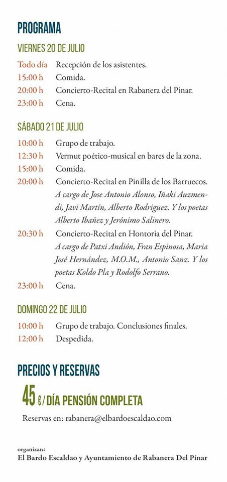 ENCUENTRO DE MÚSICA Y POESÍA