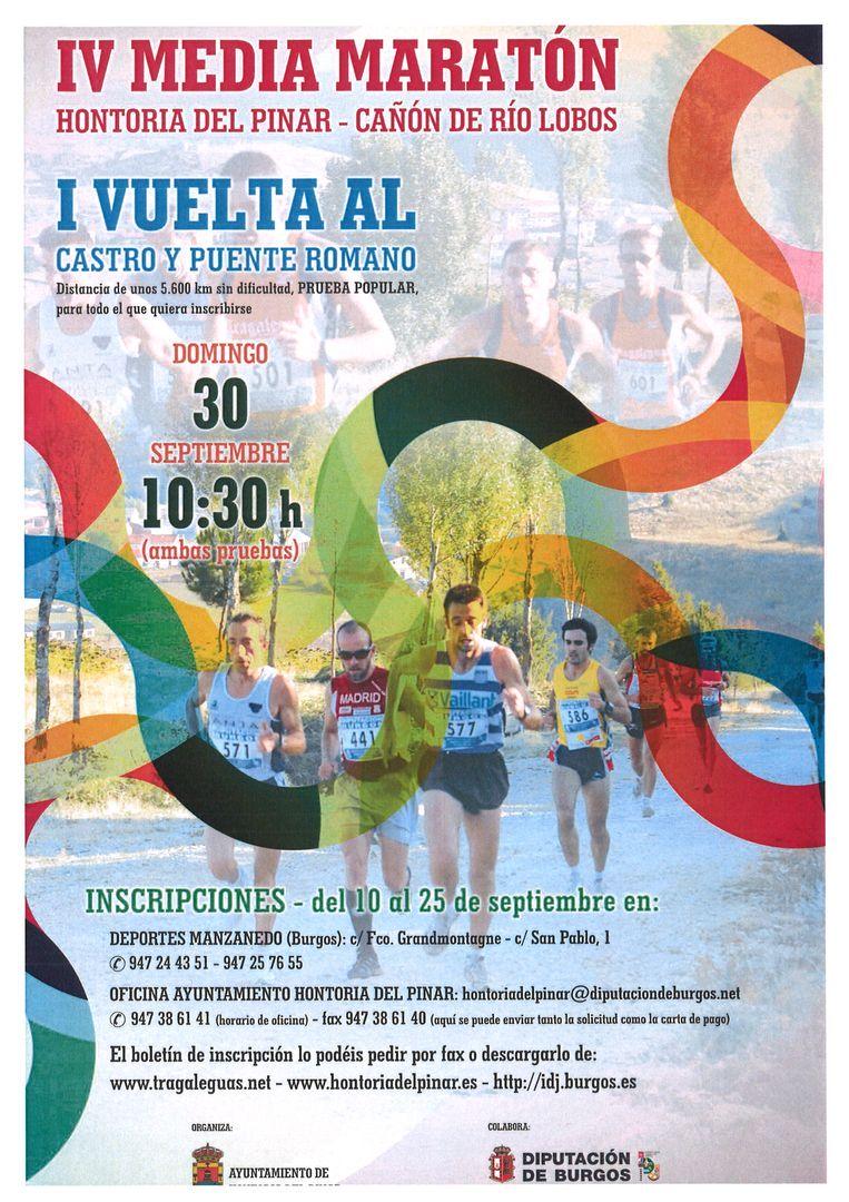 IV EDICIÓN DE LA MEDIA MARATHON CAÑÓN DEL RÍO LOBOS Y I VUELTA AL CASTRO Y PUENTE ROMANO